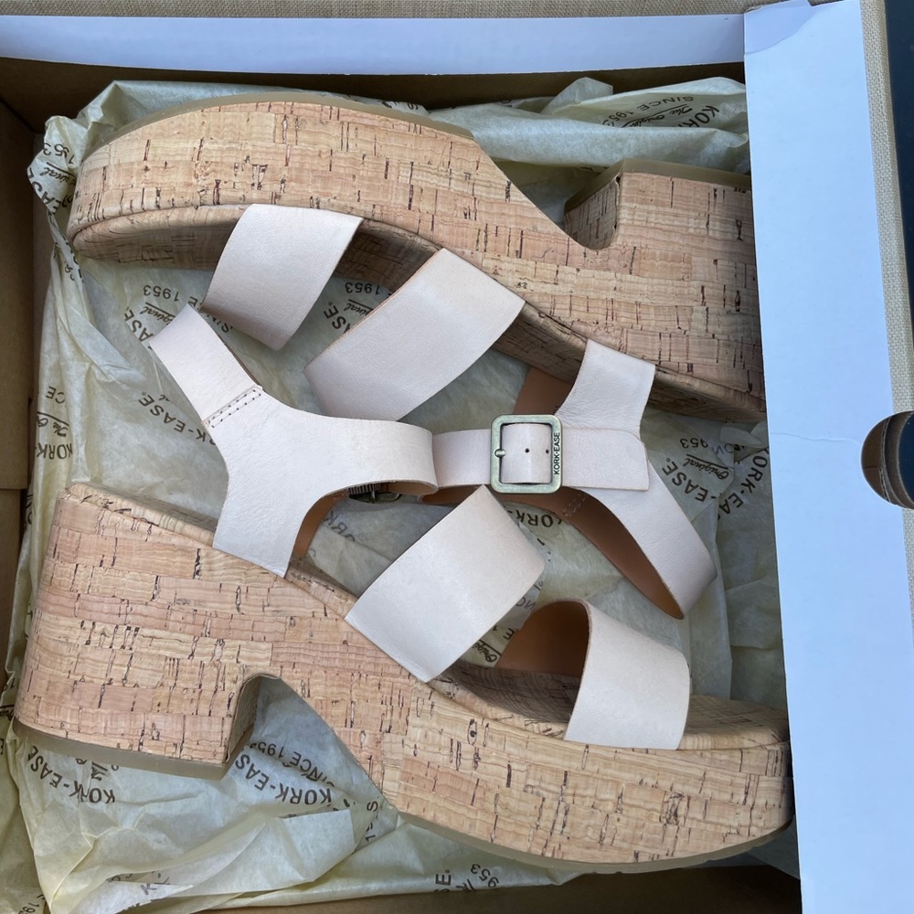 Kork-Ease wedge Tish in Nude size 10